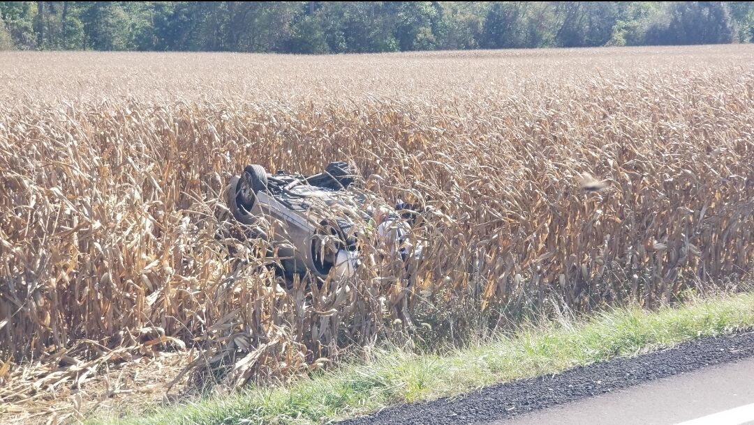 Rollover wreck near Shelby